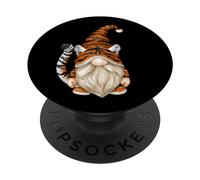 Cute Tiger Decor For Tiger Dad with Funny Grandpa GNOME PopSockets PopGrip Adhesivo
