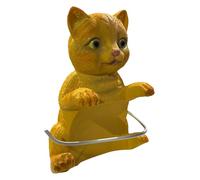 Cute Toilet Paper Holder, Cat Resin Roll Rack 8,66 x 6,3 x 4,72 pulgadas, No-Drill Decorative Tissue Dispenser, Adorable Home Storage Organizer for Bathroom Décor and Paper Organization