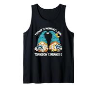 Cute Traveling Gnomies For Photography Lovers with Memories Camiseta sin Mangas