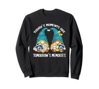Cute Traveling Gnomies For Photography Lovers with Memories Sudadera
