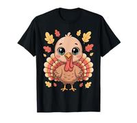 Cute Turkey Thanksgiving Autumn Kawaii Animal Art Camiseta