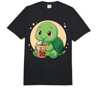 Cute Turtle Kawaii Anime Beber Bubble Tea Girl Kids Comfort Colors Adult Heavyweight T-Shirt