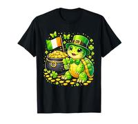 Cute Turtle Leprechaun St Patricks Day Boys Girls Shamrock Camiseta