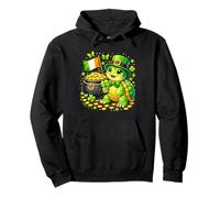 Cute Turtle Leprechaun St Patricks Day Boys Girls Shamrock Sudadera con Capucha