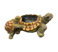 Cute Turtle Planter, Animal Flower Pot Vase, Garden Balcony Patio Decor Container, Table Shelf Indoor Outdoor Use Pot, Home Entryway Living Room Kitchen Plant Display Holder 6.3x4.72x3.15 Inches