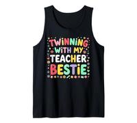Cute twinning with My Teacher Bestie Camiseta sin Mangas