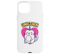 Cute Unicorn Cat Design for Fantasy Loving Feline Fans Carcasa para iPhone 15 Plus