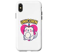 Cute Unicorn Cat Design for Fantasy Loving Feline Fans Carcasa para iPhone X/XS