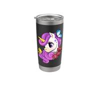 Cute Unicorn I Kawaii Girls Women Kids Vaso térmico de acero inoxidable de doble pared