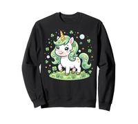 Cute Unicorn Shamrock St Patricks Day Girls Kids Lepricorn Sudadera