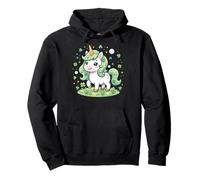 Cute Unicorn Shamrock St Patricks Day Girls Kids Lepricorn Sudadera con Capucha