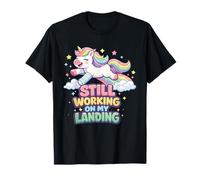 Cute Unicorn Still Working On My Landing Unicorn Broken Arm Camiseta