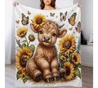 Cute Vacas Manta de Forro Polar Manta Manta Sofá - Manta de franela suave y cómoda, adecuada para cualquier época del año, 180 x 200 cm