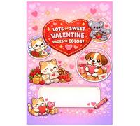 Cute Valentine’s Day Coloring Book for Kids: Big and Easy Designs Filled with Love and Sweet Moments