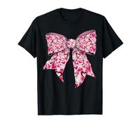 Cute Valentine's Day Pink Heart's Day Girl Coquette Bow Camiseta