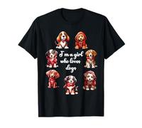 Cute Valentines Day Puppy Love - Soy una Chica Que ama a los Perros Camiseta