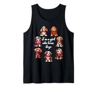Cute Valentines Day Puppy Love - Soy una Chica Que ama a los Perros Camiseta sin Mangas