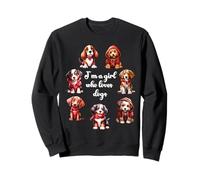 Cute Valentines Day Puppy Love - Soy una Chica Que ama a los Perros Sudadera