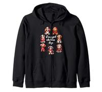 Cute Valentines Day Puppy Love - Soy una Chica Que ama a los Perros Sudadera con Capucha