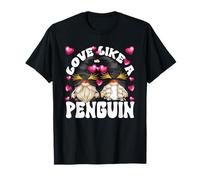 Cute Valentines Gnomes For Couples Love Like A Penguin Camiseta