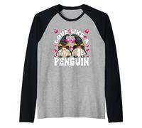 Cute Valentines Gnomes For Couples Love Like A Penguin Camiseta Manga Raglan