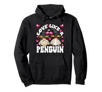 Cute Valentines Gnomes For Couples Love Like A Penguin Sudadera con Capucha