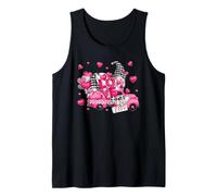 Cute Valentines Truck For Women Men with Pink Love Gnomes Camiseta sin Mangas