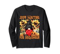 Cute Vampire GNOME For Women with Pumpkin Autumn Sunflower Manga Larga