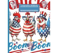 Cute Vibrant Chicken Composition Notebook: Fun Chicken Lover Notebook for Kids, Teens & Adults | Perfect for School Work, Note-Taking, Doodling & Everyday Writing