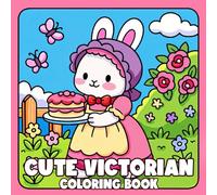 Cute Victorian Coloring Book: Cozy and Cute Animals Coloring Pages with Historical Costumes and Cozy Scenes, Perfect for All Ages and Fans of Retro Fashion, Vintage Cottagecore to Relax