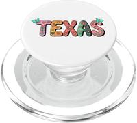 Cute Vintage Boho Texas State Floral Bubble Women and Girls PopSockets PopGrip para MagSafe