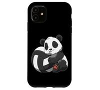 Cute Volleyball Panda Hugging Volleyball Carcasa para iPhone 11