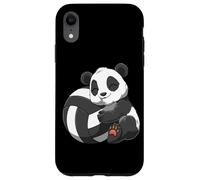 Cute Volleyball Panda Hugging Volleyball Carcasa para iPhone XR
