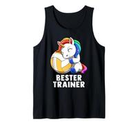 Cute Volleyball Unicorn Bester Trainer Coach Camiseta sin Mangas