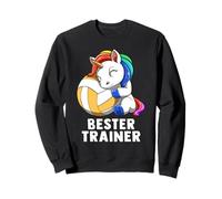 Cute Volleyball Unicorn Bester Trainer Coach Sudadera