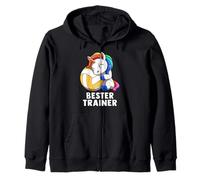 Cute Volleyball Unicorn Bester Trainer Coach Sudadera con Capucha