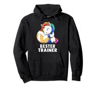 Cute Volleyball Unicorn Bester Trainer Coach Sudadera con Capucha