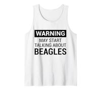 Cute Warning Design for Beagle Owners and Dog Fans Camiseta sin Mangas