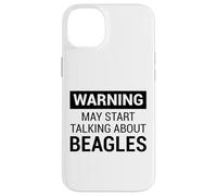 Cute Warning Design for Beagle Owners and Dog Fans Carcasa para iPhone 14 Plus