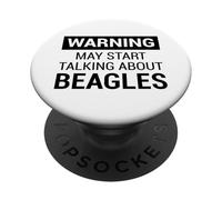 Cute Warning Design for Beagle Owners and Dog Fans PopSockets PopGrip Adhesivo
