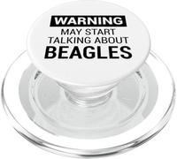 Cute Warning Design for Beagle Owners and Dog Fans PopSockets PopGrip para MagSafe