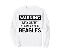 Cute Warning Design for Beagle Owners and Dog Fans Sudadera