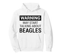 Cute Warning Design for Beagle Owners and Dog Fans Sudadera con Capucha