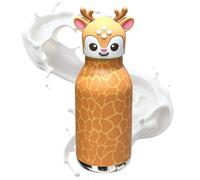 Cute Water Bottle Stainless Steel - Leakproof Portable Drinking Cup Sports