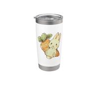 Cute Watercolor Kawaii Kids Girls Women Carrot Bunny Lover Vaso térmico de acero inoxidable de doble pared