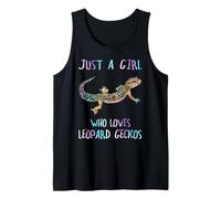 Cute Watercolor Lizard Just A Girl Who Loves Leopard Geckos Camiseta sin Mangas