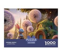 Cute White Rabbit Carrying An Easter Bag 1000 Piezas Papel Premium Rompecabezas Whimsical Fairy Tale Alivio Estrés Jigsaw Educativo Amigos 52x38cm/1000pcs