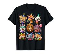 Cute Wild Animals Birthday Party Safari Zoo Squad Camiseta