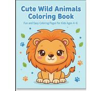 Cute Wild Animals Coloring Book