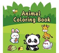 Cute Wild Animals Coloring Book: For Children Age 3 and Above